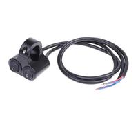 Motorcycle ignition switch button 22mm 7/8" 1PC Aluminum Alloy 12V Motorcycle Handlebar Control Switch Dual Button Control Headlight Flasher Speaker Switch 2 Choice(A1)