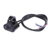 Motorcycle ignition switch button 22mm 7/8" 1PC Aluminum Alloy 12V Motorcycle Handlebar Control Switch Dual Button Control Headlight Flasher Speaker Switch 2 Choice(A3)