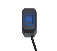 Motorcycle ignition switch button 22mm 7/8 Inch Motorcycle Handlebar Mount Switch Headlight Horn Over Light Power Manual Return Switches Lights Action Button Motorbike Parts(Blue)