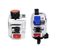 Motorcycle ignition switch button 22mm 7/8" Motorcycle Handlebar Electric Switch Assembly Start Kill Horn Beam Winker Headlight Fog Light Push Button Switches Motorbike Parts