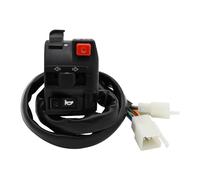 Motorcycle ignition switch button 7/8" 22mm Motorcycle Far Near Beam Electric Start Horn Turn Signals Switch Light Button For Scooter ATV Motorbike Parts Accessories(Switch)
