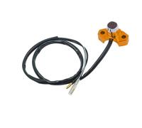 Motorcycle ignition switch button 7/8" 22mm Motorcycle Handlebar Switch Mount For Horn Electric Power Start Kill Switch With Self-Return Button CNC Aluminum Motorbike Parts(Orange)
