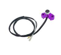 Motorcycle ignition switch button 7/8" 22mm Motorcycle Handlebar Switch Mount For Horn Electric Power Start Kill Switch With Self-Return Button CNC Aluminum Motorbike Parts(Purple)