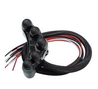 Motorcycle ignition switch button 7/8" Handlebar Motorcycle Switch Headlight Turn Signal Fog Horn Hazard Lights ON/OFF Kill Switch Universal Waterproof Mount Motorbike Parts