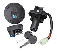 Motorcycle Ignition Switch Compatible With KL110 KSR PRO 2013-2014 For KLX250 D-Tracker 2001-2014 Ignition Switch Fuel Gas Cap For Seat Lock Set