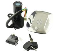 Motorcycle Ignition Switch Compatible With Suzuki For GS125 1982 1983 1984 1985 1986 1987 1988 1989 1990 1991 1992-2000 Motorcycle Fuel For Gas Tank Cap Cover Lock Set Accessories