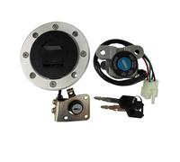 Motorcycle Ignition Switch Compatible With Suzuki For GS500 1989-2000 For GSF250 For Bandit 77A VS S 1997-2000 Motorcycle Fuel Tank Cap Cover Ignition Switch Lock For Seat Key