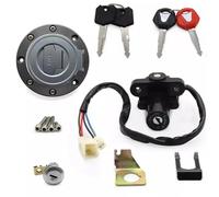 Motorcycle Ignition Switch For YZF R1 2002-2003 2007-2022 R6 2004 2006-2022 FJR1300 2001-2022 FZ6 Ignition Switch Fuel Gas Cap Seat Lock Key Set Motorbike Ignition Barrel