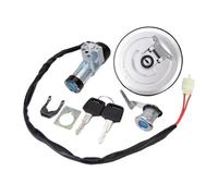 Motorcycle ignition switch fuel tank cap lock set suitable for CBF125 2009-2013 2012 2011 2010 35010-KWF-950 Replacement accessories