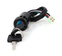 Motorcycle Ignition Switch Key Seat Barrel Lock For ATV Moto Accessories Motorbike Start Switch Door Locks Three Plug-ins Motorcycle Motorbike Ignition Switch Key With Wire(Plug-in 1)
