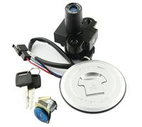 Motorcycle Ignition Switch Key Seat Barrel Lock For CB250 For Hornet For FMX650 For FMX 650 2005-2006 Motorcycle Fuel Cap Ignition Switch Seat Lock With Key