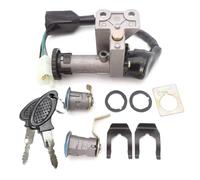 Motorcycle Ignition Switch Key Seat Barrel Lock GY6 Scooter Moped Pins Assembly For 50cc & 150cc 4 Pin 4 Wires Ignition Switch Lock