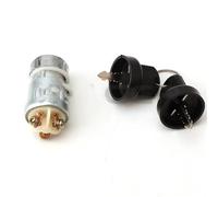 Motorcycle Ignition Switch Key Seat Barrel Lock Universal JK423 Ignition Starter Key Switch Waterproof Ignition Lock Cylinder Switch For Kart ATV Buggy Motorcycle Boat Parts(A)