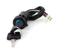 Motorcycle Ignition Switch Key With Wire For ATV Moto Motorbike Start Door Locks Three Plug-ins Lgnition Pads Brake(Plug-in 1)