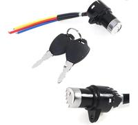 Motorcycle Ignition Switch Keys 2 Wires With On-Off Lock For Electrical Scooter ATV Pocket Bikes Quad Bike 1Set Key Lgnition Brake Pads Disc(Type 2)