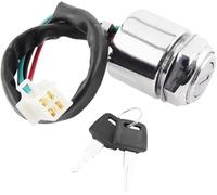Motorcycle Ignition Switch Keys Starter 4 Pin Engine Start Lock Control For ATV Dirt Bike Key Lgnition Pads Brake