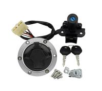 Motorcycle Ignition Switch Kit Assembly Fuel Gas Cap Tank Cover With 2 Keys For For Ninja 250R EX250J 300 EX300 2008-2015 Motorcycle Fuel Tank Cap