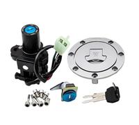 Motorcycle Ignition Switch Lock Fit For Honda CB400 CB 400 1993-1998 Motorcycle Fuel Gas Cap & Ignition Switch Lock Key Set Ignition Switch Controls