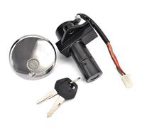 Motorcycle Ignition Switch Locks Fuel Gas Tank Cap Key Set For Suzuki GN250 GN 250 1985-2001