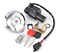 Motorcycle Ignition Switch Motorcycle Gas Fuel Tank Cap Cover Ignition Switch Start Lock Key Set For H-onda XL125V For Varadero 2001-2006 35010-KPC-640 35100-KPC-640