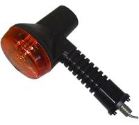 Motorcycle indicator, compatible with/replacement for Kawasaki KMX, KLX, KDX, KLR125, 200, 250, 600, 650, rear with amber lens, 15mm Thread, stem length 80mm, thread 10mm