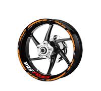 Motorcycle Inner and Outer Wheel Hub Decal Decorative Rim Waterproof High Reflective Sticker for Yamaha YZF R6 Wheel hub Sticker(Color6)