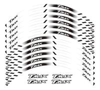 Motorcycle Inner Outer Wheel Hub Decal Decorative Rim Reflective Sticker for Yamaha TMAX TMAX500 TMAX530 500 530 Reflective Rim Tape(Color6)