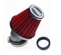 Motorcycle Intake Cleaner Air Filters Universal Motorcycle Air Filter 28mm 38mm 42mm 48mm Cleaner Clamp-on 45 Degree Bend Air Intake Filters(Red 38mm)