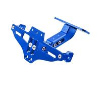 motorcycle Invisible Number Plate Holder Motorcycle License Plate Frame Suitable For CBR 125R 954 600 F4i 650F 650R 1100XX 1000F 600RR 1000RR License Plate Frame(Blue)