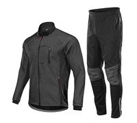 RCLONGEU Motorcycle Jacket And Trousers Set, Waterproof Motocross Riding Jacket Windproof Touring Suits, Autumn Winter for Men and Women Racers Motorbike Clothing (Black,L)
