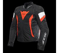 Dainese Avro 5 Motorcycle Textile Jacket, black-white-red, size 62