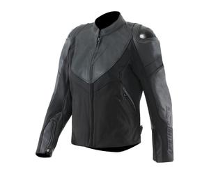 Motorcycle Jacket Leather/Fabric Woman Dainese IPERATTIVA Black/Black