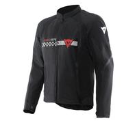 Motorcycle Jacket Man Dainese HEROSPHERE AIR Summer Black/White Stripes/Red
