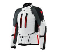 Dainese Super Adventure Absoluteshell waterproof Motorcycle Textile Jacket, black-grey-red, size 48 for Men