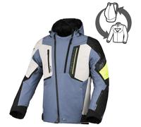 Macna Angle 2.0 waterproof Motorcycle Textile Jacket, grey-yellow, size XL for Men