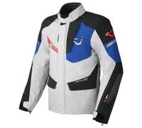 Motorcycle Jacket Man Macna Synchrone Waterproof Grey / Blue