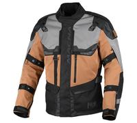 Macna Touros waterproof Motorcycle Textile Jacket, black-brown, size L for Men