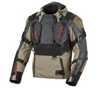 Motorcycle Jacket Man Macna Tryton Waterproof Taupe / Black
