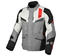 Motorcycle Jacket Man Macna Zastro Waterproof Grey / Red
