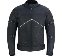 Motorcycle Jacket Mesh Resistant for Motorbike Riding Men Summer (UK, Alpha, XL, Regular, Regular, Black)
