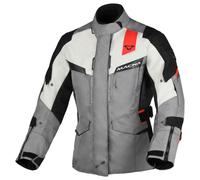 Motorcycle Jacket Woman Macna Zastra Waterproof Grey / Red