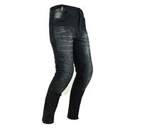 Motorcycle Jeans Motorbike Trousers Pant Armored with Kevlar Biker Free CE Armors Padded Reinforced Hip and Knee Safety Protect You from Accidental Injury. (UK, Waist, 30, Regular, Long, Black)