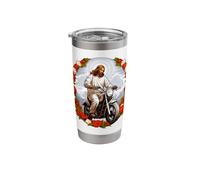 Motorcycle Jesus Stainless Steel Insulated Tumbler