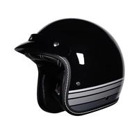 Motorcycle Jet Helmet Open Face Helmet Ventilation System Suitable for Cruisers Mopeds Off-Road Motorcycles Adult Collision Helmet All Seasons D,M=(57-58CM)