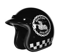 Motorcycle Jet Helmet Open Face Helmet Ventilation System Suitable for Cruisers Mopeds Off-Road Motorcycles Adult Collision Helmet All Seasons G,L=(59-60CM)