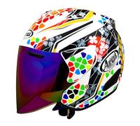 Motorcycle Jet Helmet with Anti fog Visor Adult Lightweight Open Face 3/4 Helmets DOT Certified for Street Cruising Riding Gear Scooters Racing