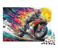 Motorcycle Jigsaw for Adults 1000 Challenging Puzzles Cyber Biker Puzzle Game for The Whole for Women Gifts for Men A Unique100% Recvcled Cardboard70x50cm/1000pcs