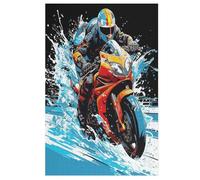 Motorcycle Jigsaw Puzzles for Adults 1000 Pieces Puzzle Art Collection Brain Teaser Adults And Children Premium Quality Wooden Puzzle （78×53cm）