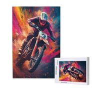 Motorcycle Jigsaw Puzzles for Adults 500 Piece, Man Puzzles for Adults Wooden, Funny/Difficult/Impossible/Challenging Decompression Games, As a Birthday for Women and Men ML-1134