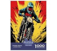 Motorcycle Jigsaw Puzzles Puzzle for Adults Kids. 1000 Pieces Impossible Challenge Toy Educational Game Home Decoration for Adults& Kids Age 14 Years Up 70x50cm/1000pcs